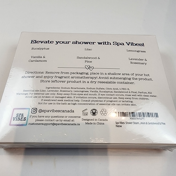 Spa Shower Steamer Organic Vegan Dye Free Long Lasting Scent Sealed Package - Picture 2 of 10